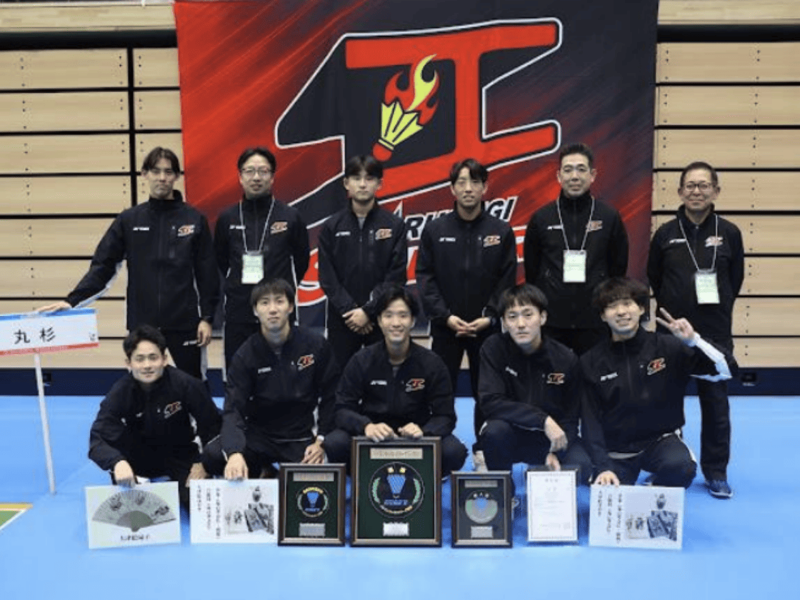 丸杉　バドミントン　実業団 丸杉STEELERS』S/Jリーグ2部全勝で制覇！丸杉男子バドミントン1部昇格